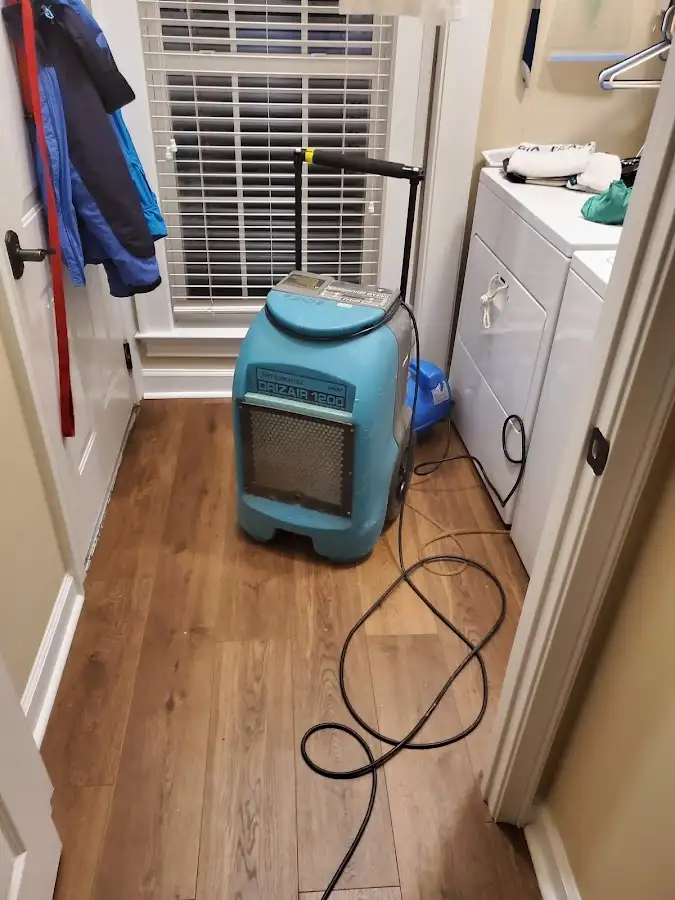 Commercial dehumidifier deployed for Flood Damage Cleanup in Polk City